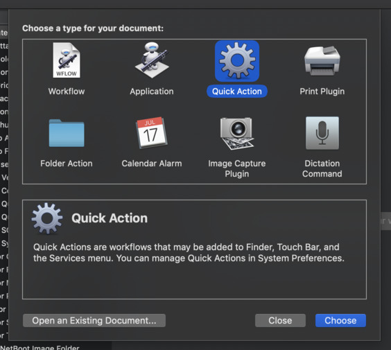 create activate terminal shortcut automator mac